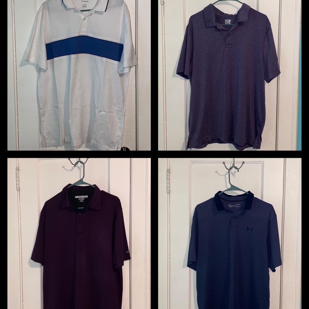 Bundle of 4 mens collared shirts